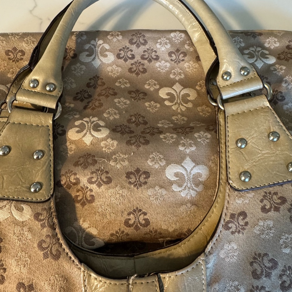 Dereon Vintage Y2K Gold and Brown Shoulder Bag - Picture 11 of 13